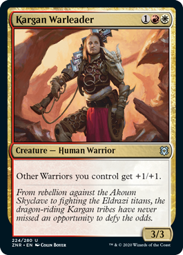 Zendikar Rising 224/280 Kargan Warleader