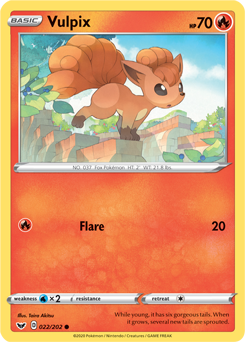 Sword & Shield 022/202 Vulpix