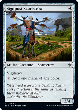 Throne of Eldraine 231/269 Signpost Scarecrow