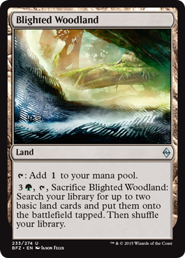 Battle for Zendikar 233/274 Blighted Woodland