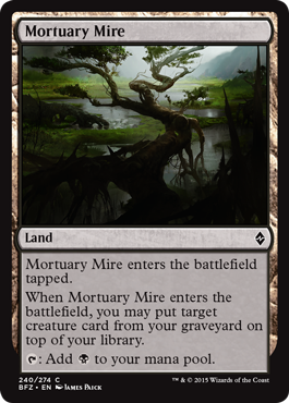 Battle for Zendikar 240/274 Mortuary Mire (Foil)