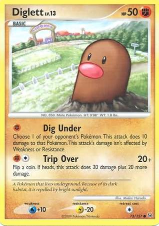 Platinum 072/127 Diglett