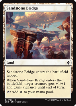 Battle for Zendikar 243/274 Sandstone Bridge