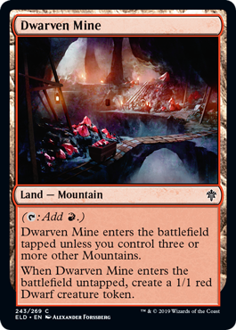 Throne of Eldraine 243/269 Dwarven Mine