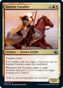 Innistrad: Midnight Hunt 244/277 Sunrise Cavalier