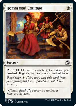 Innistrad: Midnight Hunt 024/277 Homestead Courage