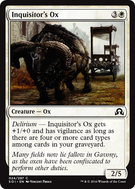 Shadows Over Innistrad 024/297 Inquisitor's Ox