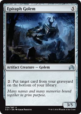 Shadows Over Innistrad 254/297 Epitaph Golem