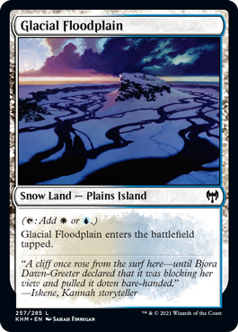 Kaldheim 257/285 Glacial Floodplain (Foil)