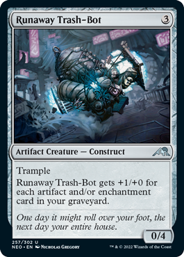 Kamigawa: Neon Dynasty 257/302 Runaway Trash-Bot