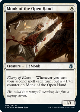 Adventures in the Forgotten Realms 025/281 Monk of the Open Hand