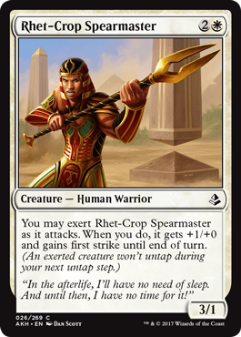 Amonkhet 026/269 Rhet-Crop Spearmaster