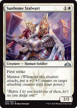 Guilds of Ravnica 026/259 Sunhome Stalwart