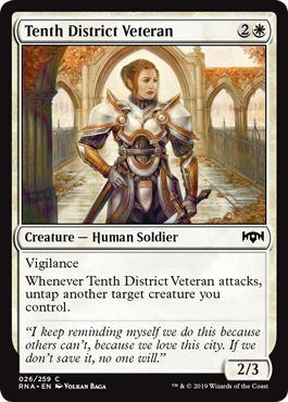 Ravnica Allegiance 026/259 Tenth District Veteran