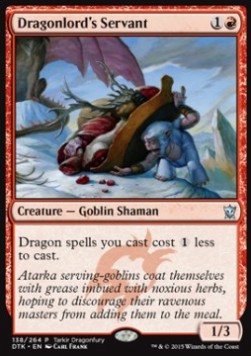 Dragons of Tarkir 138/264 Dragonlord's Servant (Promo)