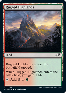 Kamigawa: Neon Dynasty 273/302 Rugged Highlands (Foil)