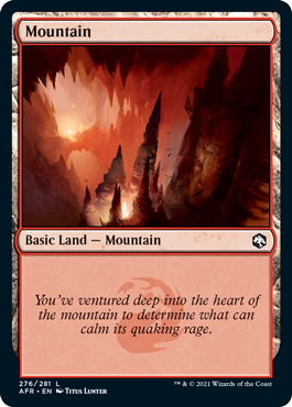 Adventures in the Forgotten Realms 276/281 Mountain (Foil)