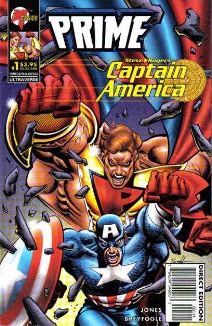 Prime Captain America #1 Malibu Comics (1996)