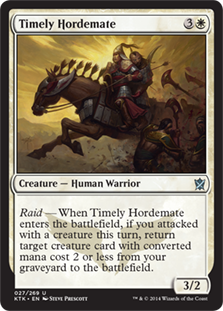 Khans of Tarkir 027/269 Timely Hordemate