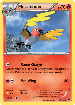 XY Base Set 027/146 Fletchinder