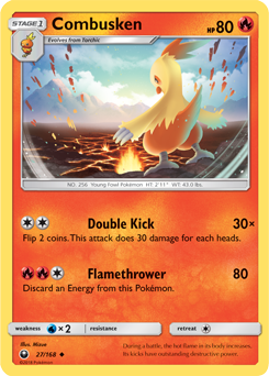 Celestial Storm 027/168 Combusken (Reverse Holo)