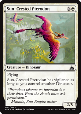 Rivals of Ixalan 027/196 Sun-Crested Pterodon