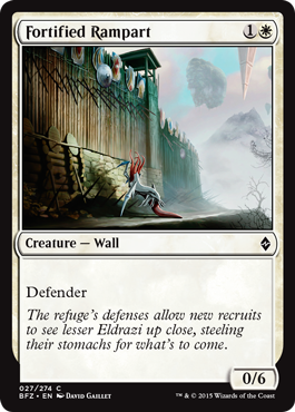 Battle for Zendikar 027/274 Fortified Rampart