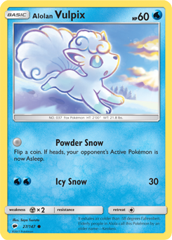 Burning Shadows 027/147 Alolan Vulpix