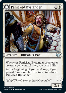 Innistrad: Crimson Vow 028/277 Panicked Bystander//Cackling Culprit