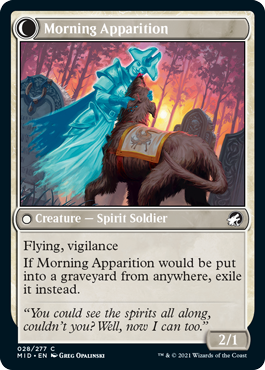 Innistrad: Midnight Hunt 028/277 Morning Patrol//Morning Apparition