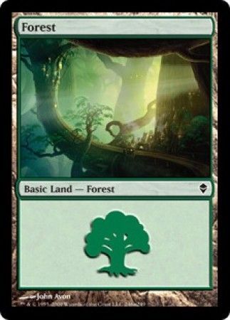 Zendikar 246a/249 Forest