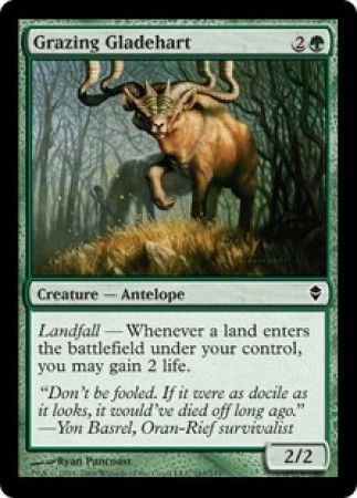 Zendikar 163/249 Grazing Gladehart