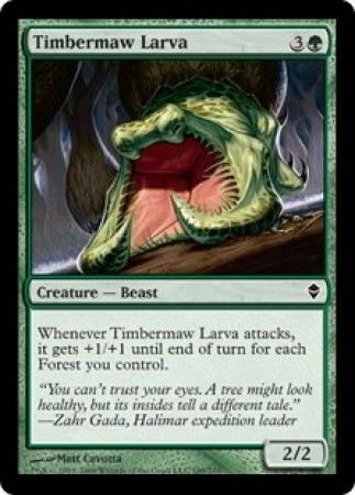 Zendikar 189/249 Timbermaw Larva