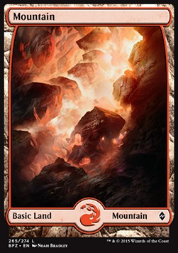 Battle for Zendikar 265/274 Mountain (Full Art)