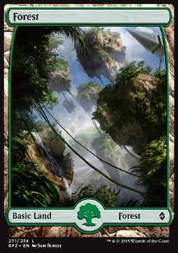 Battle for Zendikar 271/274 Forest (Full Art)