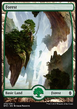 Battle for Zendikar 272/274 Forest (Full Art)