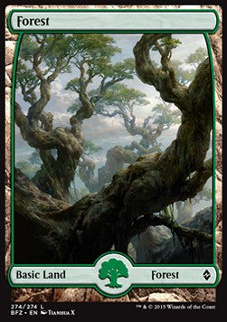 Battle for Zendikar 274/274 Forest (Full Art)