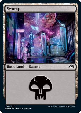 Kamigawa: Neon Dynasty 288/302 Swamp (Foil)