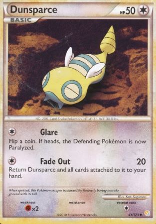 HeartGold & SoulSilver 041/123 Dunsparce