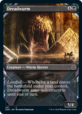 Zendikar Rising 297 Dreadwurm (Showcase Frame)