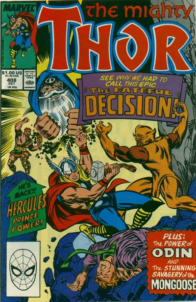 The Mighty Thor #408 Marvel Comics (1966)