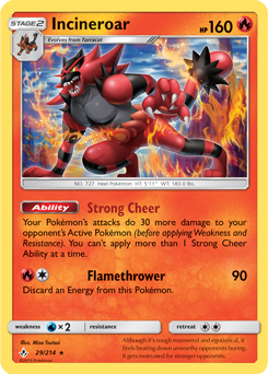 Unbroken Bonds 029/214 Incineroar