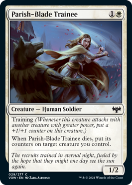 Innistrad: Crimson Vow 029/277 Parish-Blade Trainee