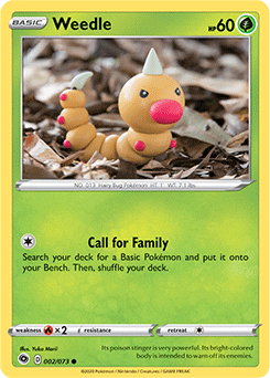 Champion's Path 002/073 Weedle