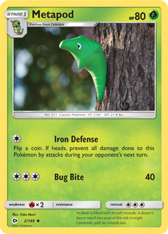 Sun & Moon 002/149 Metapod