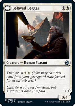 Innistrad: Midnight Hunt 003/277 Beloved Beggar//Generous Soul