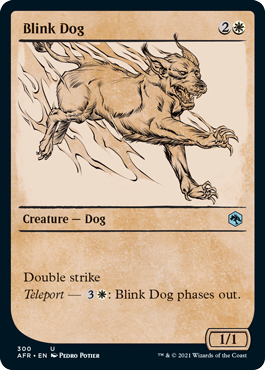 Adventures in the Forgotten Realms 300 Blink Dog (Rulebook Art)