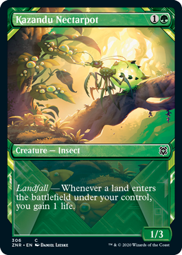 Zendikar Rising 306 Kazandu Nectarpot (Showcase Frame)