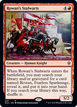 Throne of Eldraine 307 Rowan's Stalwarts (Planeswalker Deck)