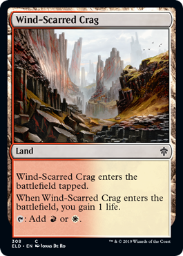 Throne of Eldraine 308 Wind-Scarred Crag (Planeswalker Deck)